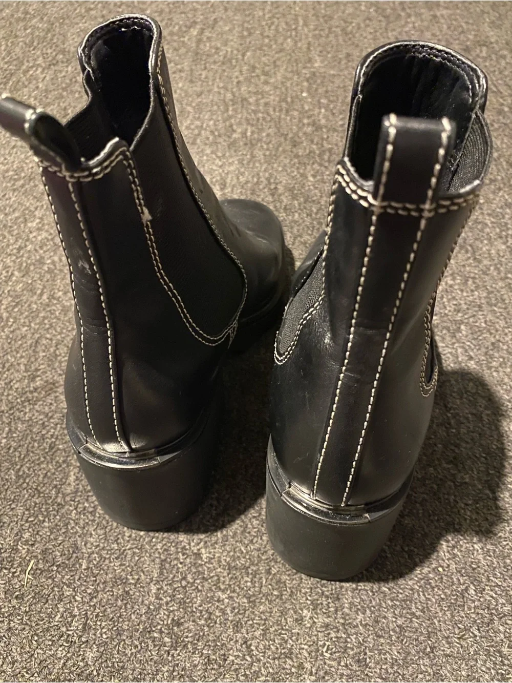Michael Kors Black Leather Chelsea Ankle Boots